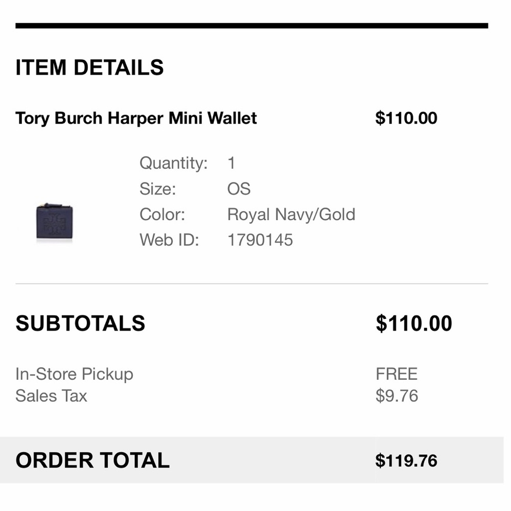 Tory Burch Harper Mini Wallet - Picture 6 of 6